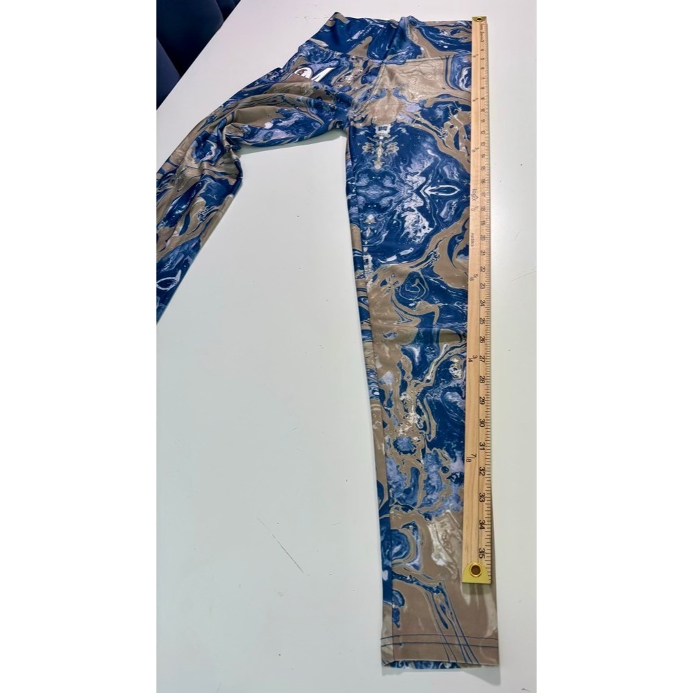 MLB‎ Milwaukee Brewers Marble Swirl Leggings Sz M Baseball Athleisure Comfy Gym - Picture 11 of 14